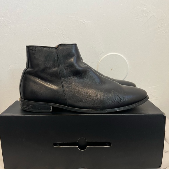 Black Faux Leather Boots (Aldo) - Picture 2 of 4